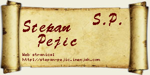 Stepan Pejić vizit kartica